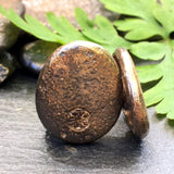 Bronze Stone Cuff Links